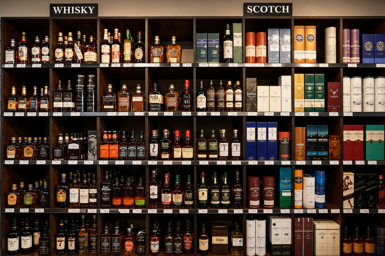 Curated wine, spirits and beer selection at Always Liquor in Springbank Hill, Calgary